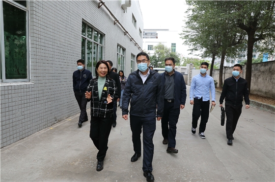 新湖街道黨工委褚宏書記一行參觀深圳和勝園區