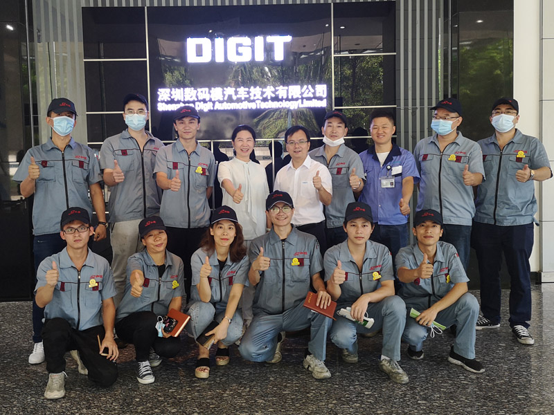 和勝金屬參觀深圳數碼模汽車技術有限公司